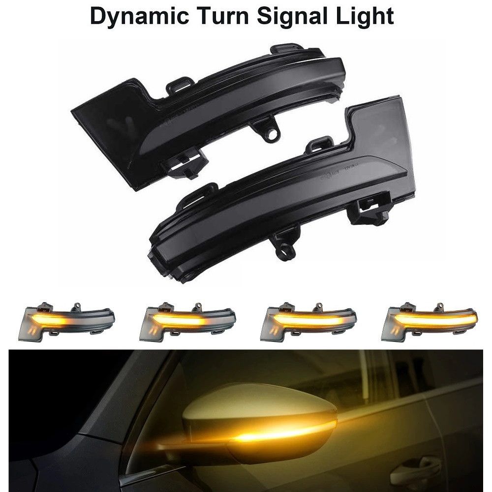LED BOCNI DYNAMIC MIGAVCI U RETROVIZORU, TIPSKI - SKODA - SMOKE LENS 170907 Beograd Zemun